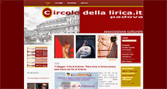 Desktop Screenshot of circolodellalirica.it